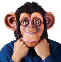 Latex party mask of monkey, gorilla, ape for parties, carnivals