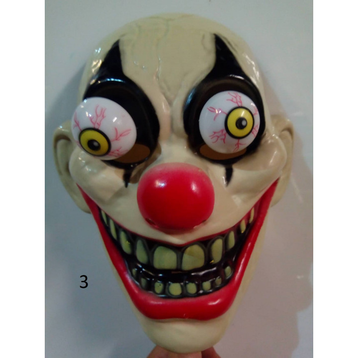 Scary mask - skeleton, dracula, clown from IT, Halloween carnival mask
