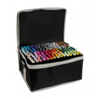 A set of double-sided multi-colored markers, felt-tip pens for drawing, drafting, graphics, 40, 80 or 168 pcs