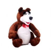 Interactive soft toy bear from the cartoon Masha and the Bear