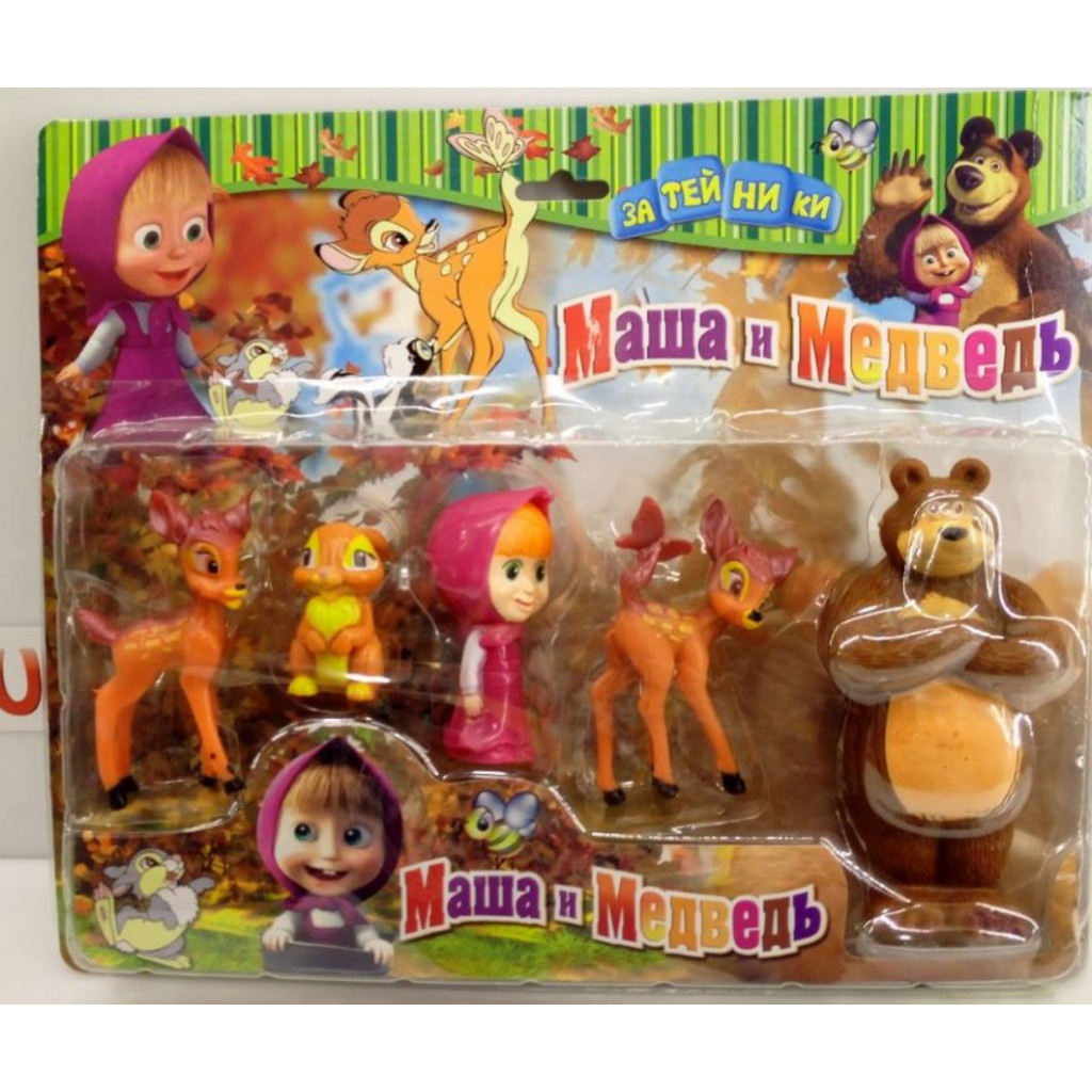 Set of collectible figures Masha and the Bear - Sikumi.lv. Gift Ideas