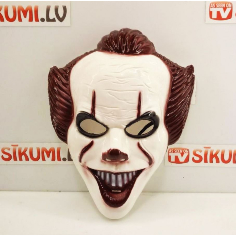 Carnival mask of the scary clown IT - for Halloween, parties, masquerades