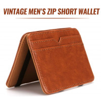 Magic vintage wallet flip, money clip - a great gift for a man, husband, friend