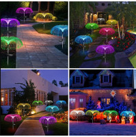 Stylish garden lamp Jellyfish, seven-color street lamp, powered by solar batteries