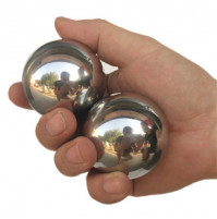 Gantan metal balls with a diameter of 6 cm for the development of hands, rehabilitation after injury, massage, development of balance and coordination, 2 pcs