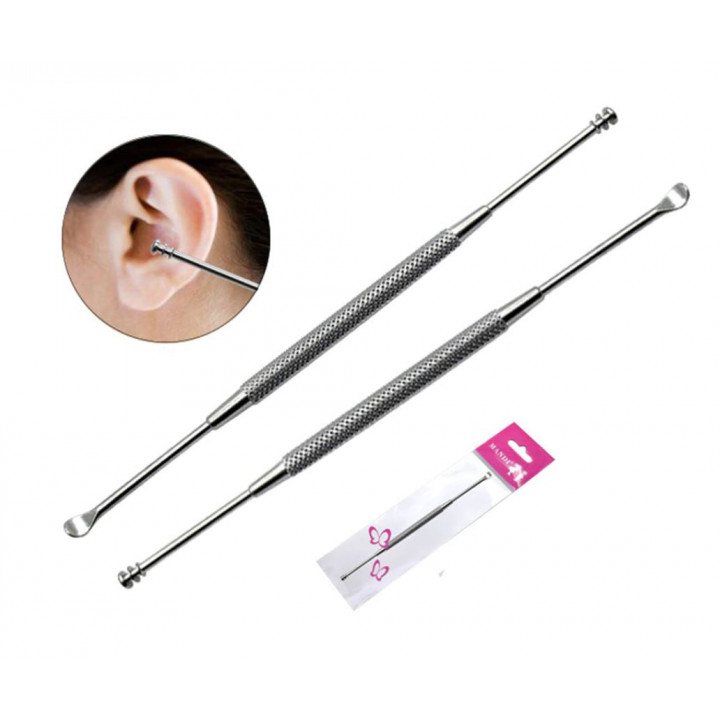 Mimikaki reusable steel cotton swab earpick for safe ear cleaning