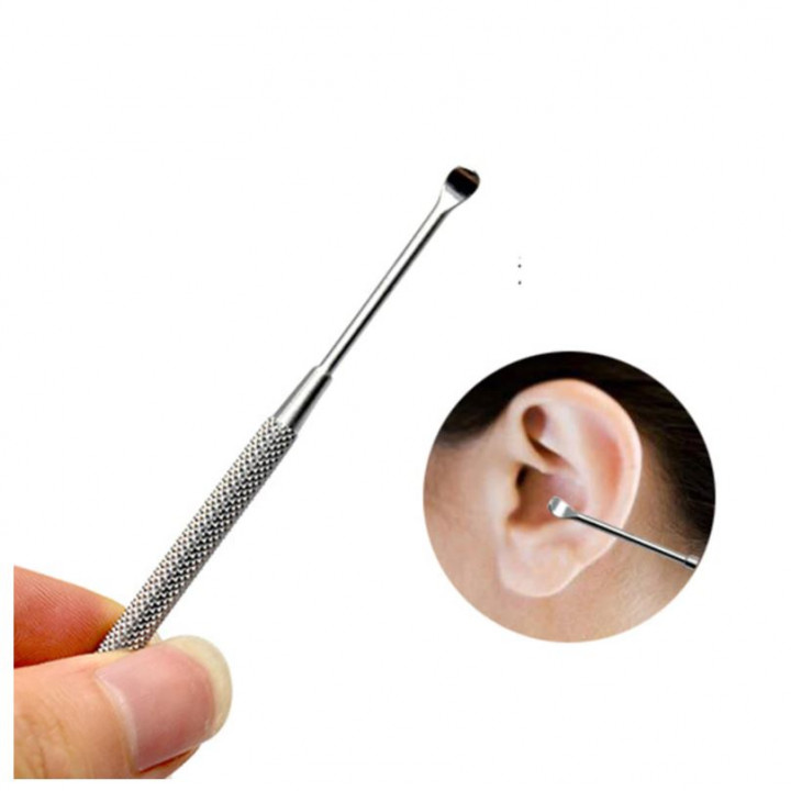 Mimikaki reusable steel cotton swab earpick for safe ear cleaning