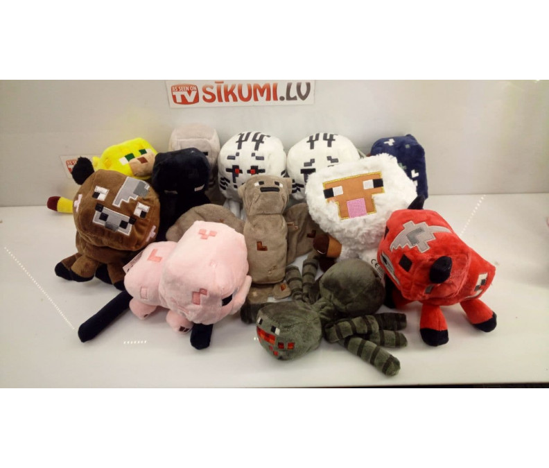 Large plush toy from the popular game Minecraft