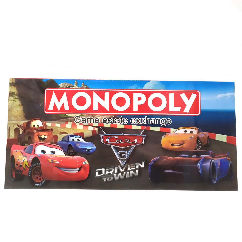 Boardgame Monopoly — Cars cartoon