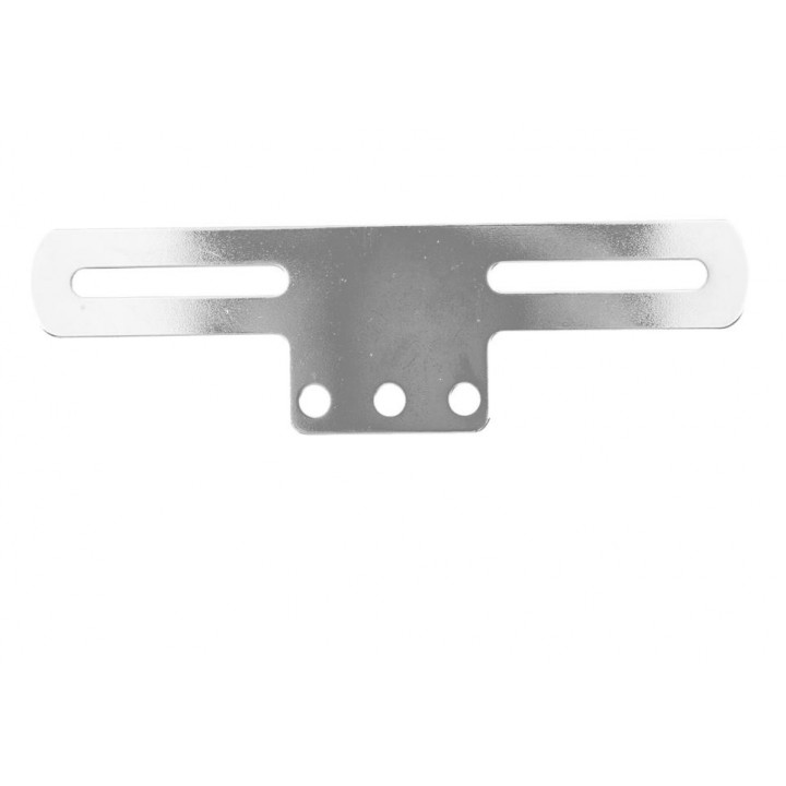 Compact license plate mount for motorcycle, moped, chopper, scooter