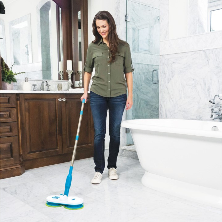 Motorized brush, mop for instant and high-quality house cleaning Motorized Spinning Mop