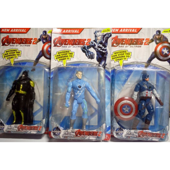 Collectible Marvel Avengers Superhero Figures - Black Panther, Iron Man, Thanos, Venom, Batman, Black Lightning, Captain America, Hulk, Thor