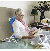 NOMA. Funkcionāls gultas muguras balsts ar regulējamu pacelšanas leņķi gulošiem pacientiem, ērta barošana, TV skatīšanās