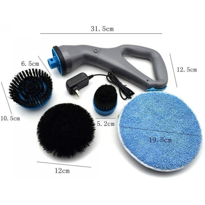 Hurricane Muscle Scrubber or Hurricane Spin Scrubber Cordless Rotary Cleaning Brush
