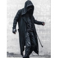 Mens Stylish Long Coat with Huge Hood, Oversized Cardigan Hoodie for Casual Look