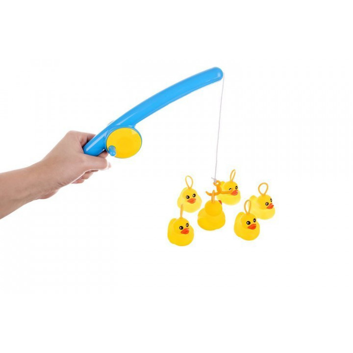 Rubber ducks with a net and a fishing rod - . Gift Ideas