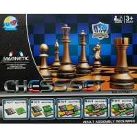 Set of board games 9 in 1 - chess, checkers, Chinese checkers, backgammon, Ludo, tic-tac-toe, football, mill, snakes and ladders