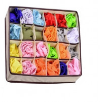Convenient and spacious underwear organizer with 6, 7, 8, 24 compartments