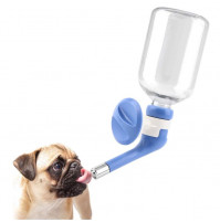 Automatic non-spill drinking bottle for pets, dogs, cats, rabbits, hamsters, travel in a cage