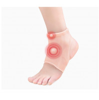 Silicone Magnetic Orthosis Ankle Brace with 6 Built-in Magnets for Pain Relief