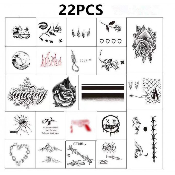 LV Temporary Tattoo Sticker (Set of 2)