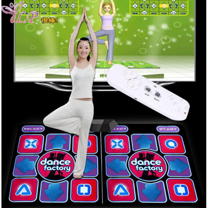Deju paklājiņš Dance Mania Dancing Mat ar USB, RCA vai HDMI izejām, bezvadu pieslēgšanu, tālvadības pulti, vienam vai diviem spēlētājiem