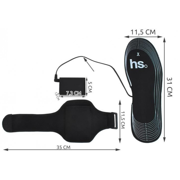 Heated thermal insoles for shoes, hiking, fishing, hunting, tourism
