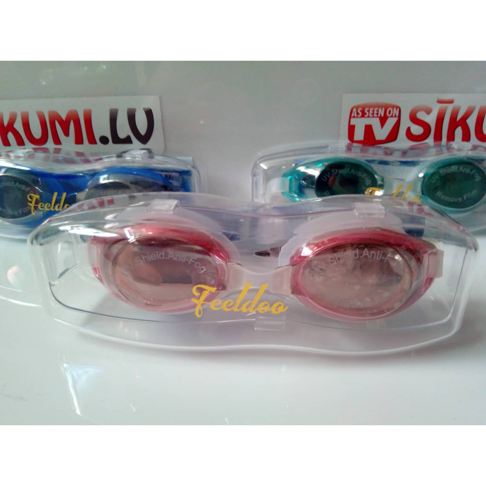 Swimming Goggles with Anti Fog and UV Protection - for Leisure, Vacation, Diving, Sports