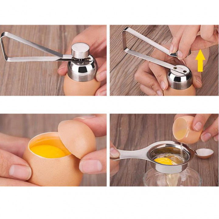 Egg Topper Cutter, Stainless Steel Egg Shell Scissors Opener Boiled Egg  Cutter Egg Clipper Egg Scissor Egg Remover Tool