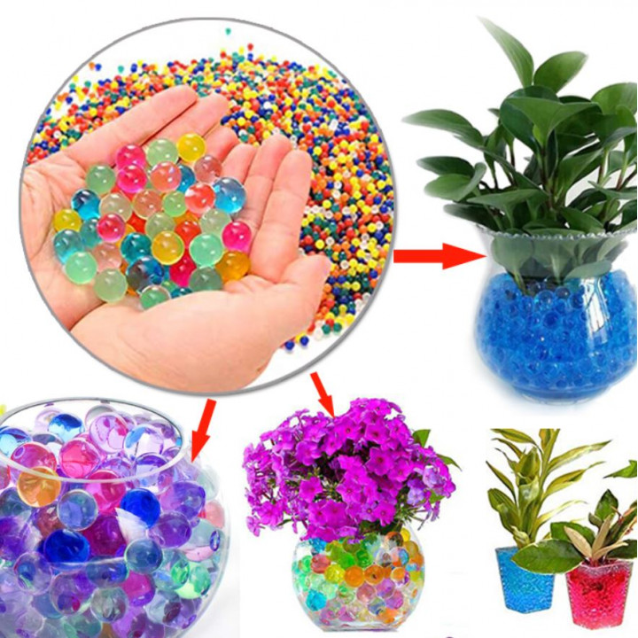 Growing Colored Hydrogel Balls for Decorations, Soil Moisture, Baby Development - Orbeez, Orbeez