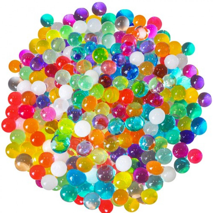 Growing Colored Hydrogel Balls for Decorations, Soil Moisture, Baby Development - Orbeez, Orbeez