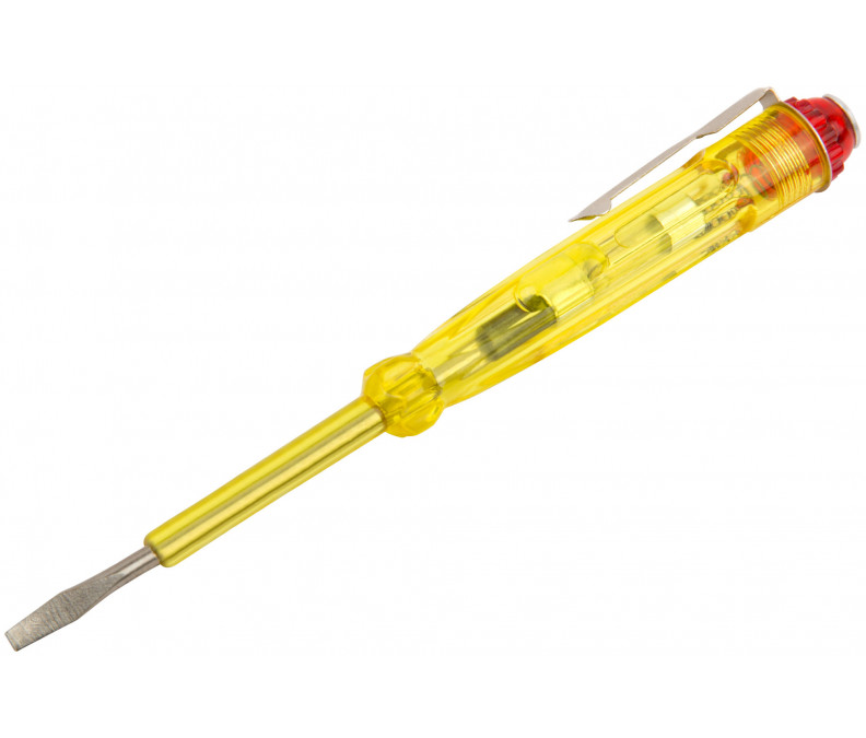 Indicator screwdriver, mains voltage tester 220 V with built-in resistor, plus phase tests