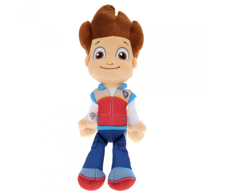 Stuffed toy boy Zack Ryder, the main character of the Paw Patrol cartoon