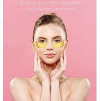 High-quality collagen hydrogel patches for smoothing wrinkles, getting rid of bruises and bags under the eyes HudaBeauty, 60 pcs
