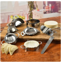 Cooking knife, roller for cutting dough, mold, device for making dumplings, cookies, circles