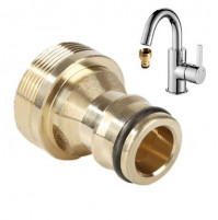 Adapter for connecting a garden hose to a tap, 23 mm