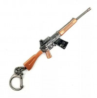 Die Cast ieroču modeļi - atslēgu piekariņš – AK-47, šautene, snaiperu bise, medību bise no spēles Battlegrounds