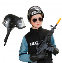Детский комплект униформы и оружия спецназ, полицейский, боец пустыни