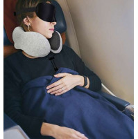 Professional Traveler's Set - 3D Pillow, Darkening Sleep Mask, Earplugs