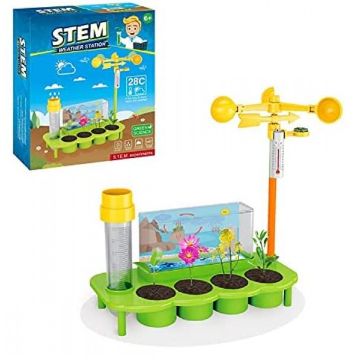 Childrens interactive educational construction kit, a set of a young meteorologist - Weather Station for experiments Stem