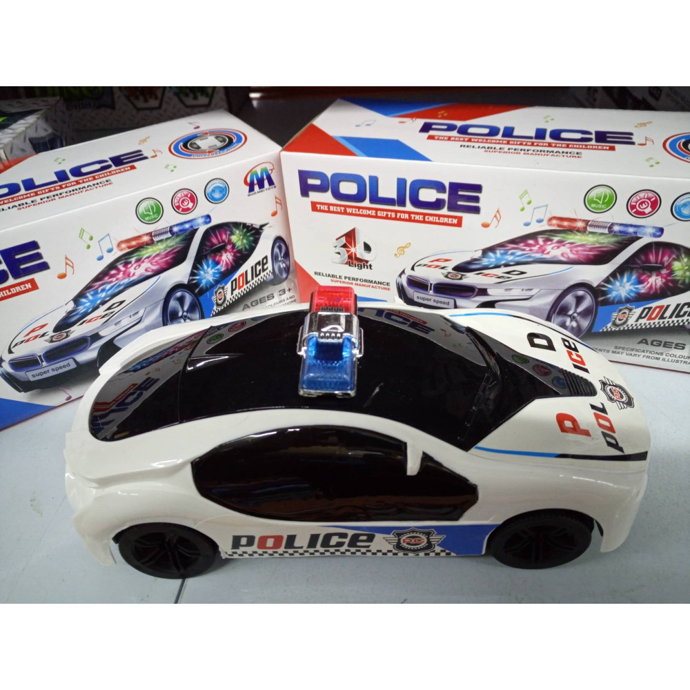 Mūzikālā policijas mašīna 3D City Police Car