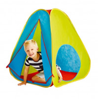 Bērnu pop-up telts – mājiņa spēlēm svaigā gaisā, pludmalē, vasarnīcā, mājās