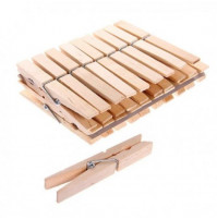 A set of wooden or plastic clothespins for linen, decor, creative crafts