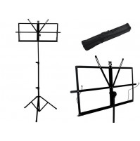 Metal adjustable orchestral music stand