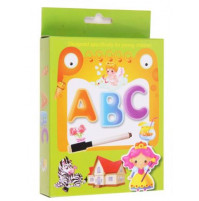 Interactive flashcards for learning counting, alphabet + marker