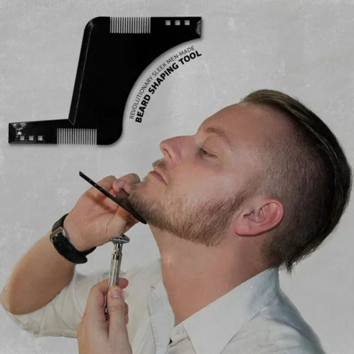 Comb for beard care, cutting, shaping - for barbershops, hipsters