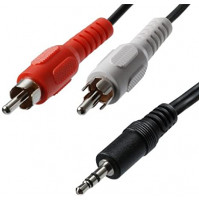 Audio cable mini jack 3.5 mm male to 2x RCA (CINCH) male