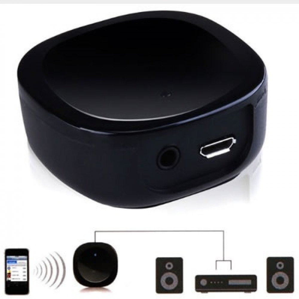 Bluetooth 4.1 stereo music wireless receiver adapter with AUX 3.5 input, for car, home, office