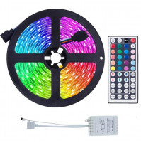 LED waterproof backlight, bright RGB strip 5050 for home lighting, room decoration, street, soaring stretch ceilings, 5m