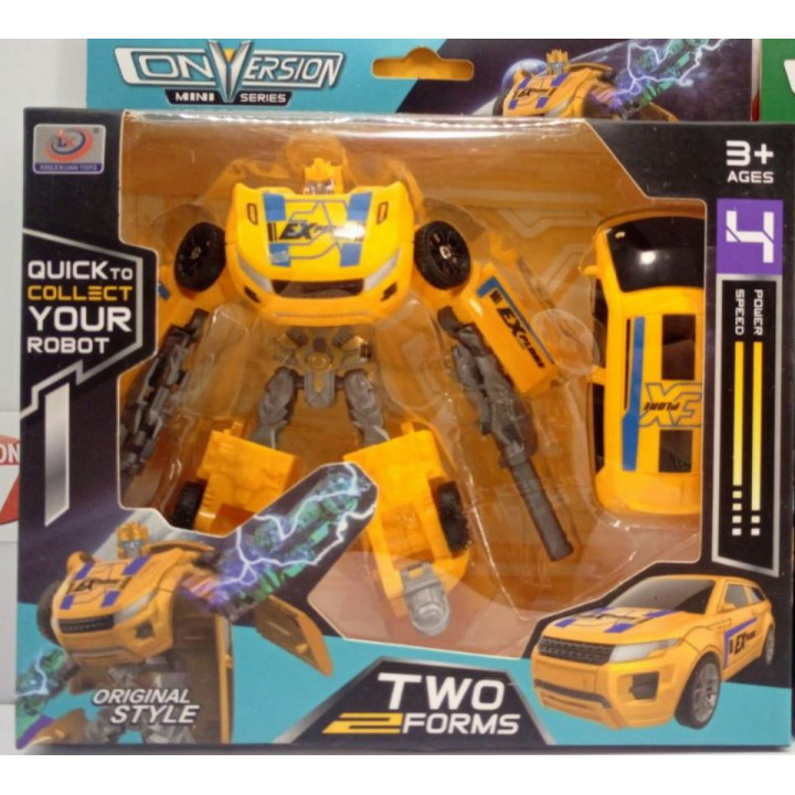 Bērnu interaktīva rotaļlieta Transformers skrīčeri, no robota-tobota mašīnā, dāvana puisim, skolniekam
